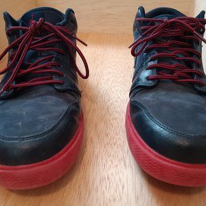 Retro Jordan 1s obsidian red and navy